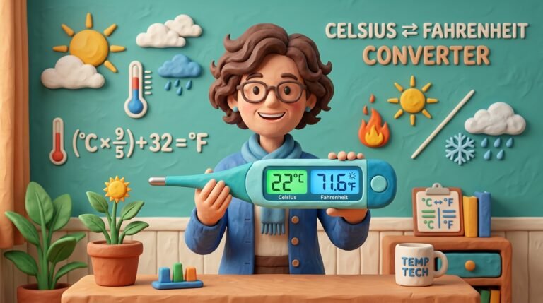 Celsius to Fahrenheit Converter – Convert °C to °F Online Free
