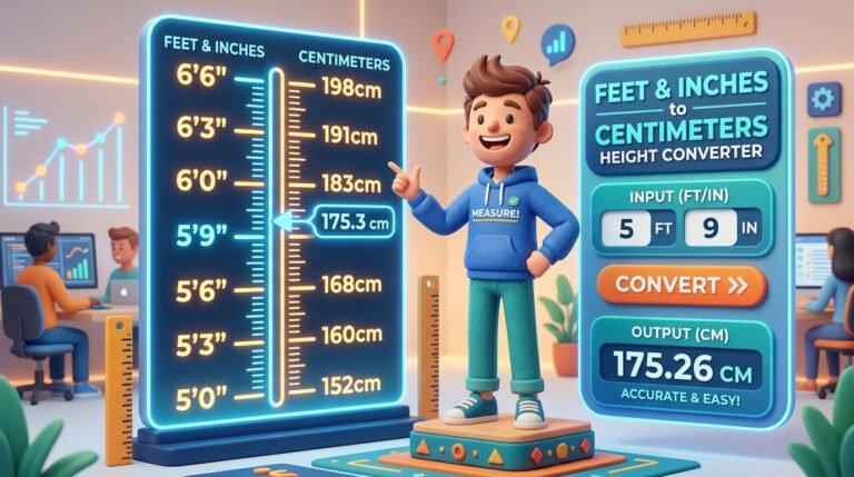 Feet and Inches to CM Converter – Height Converter (ft in to cm)