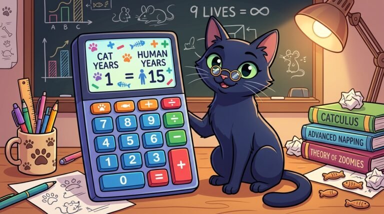 Cat Age Calculator – Cat Years to Human Years Chart