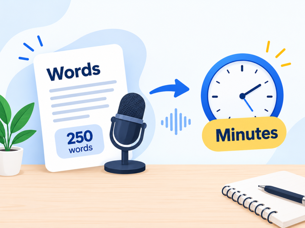 How to Convert Words to Minutes (Speaking Time Made Simple)