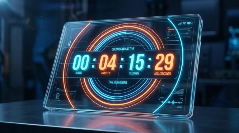 Free Countdown Timer – Days, Hours, Minutes & Seconds Until Any Date